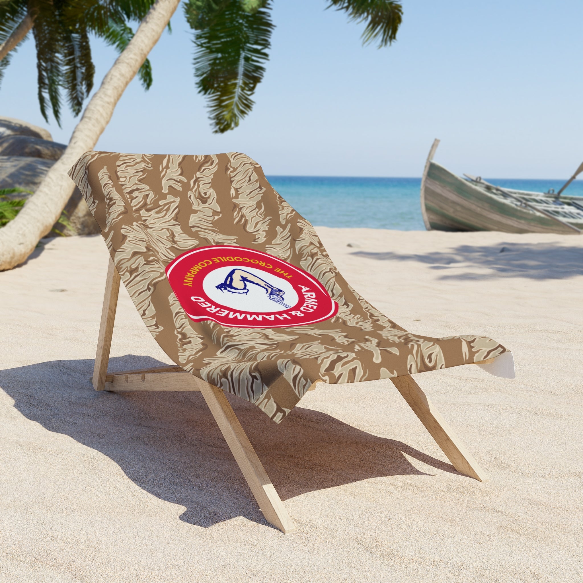 Armed Captain Beach Towel